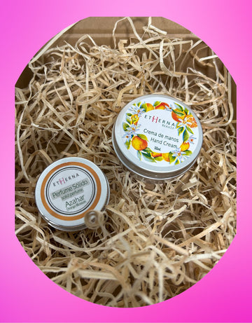NATURAL PACK ( Crema de manos Oliva-Naranja - Perfume de Azahar )