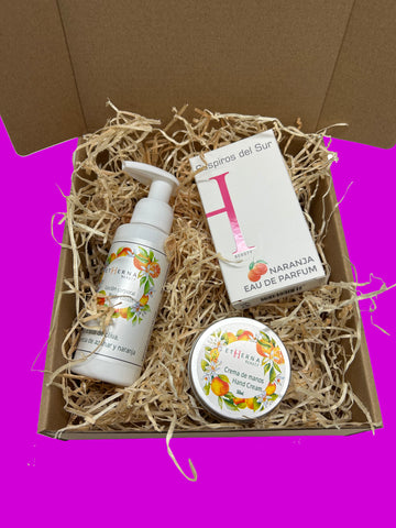 NATURAL PACK ( Crema de manos Oliva-Naranja - Perfume de Azahar )